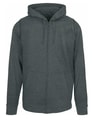 Heren Hooded Sweater Build Your Brand Basic Full Zip Charcoal